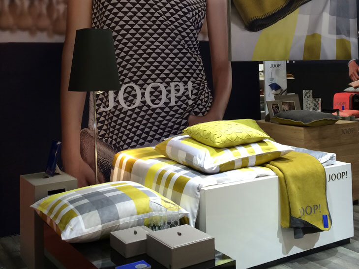 Designbettwäsche von Joop! präsentiert auf der Heimtextil 2015