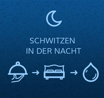 Illustration / Grafik: Nachts schwitzen